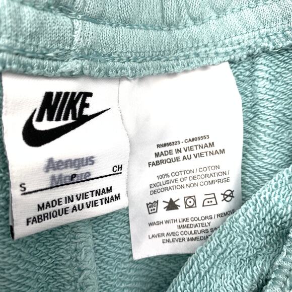 Nike Sweatshorts Womens Size Small Light Green Drawstring Waist - Picture 5 of 5